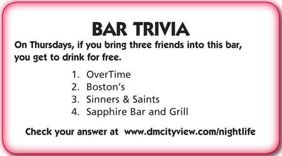 Cityview Nightlife Bar Trivia